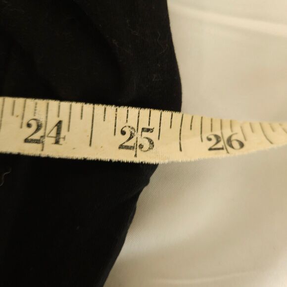 Eileen Fisher Womens Large Black V-Neck Tencel Spandex Cap Sleeve Blouse Top - Picture 5 of 6